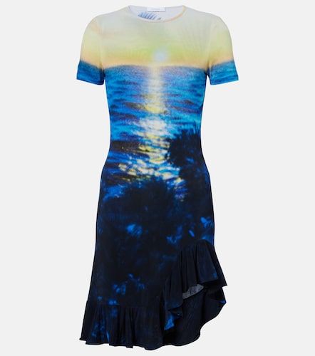 Rabanne Printed ruffled minidress - Rabanne - Modalova
