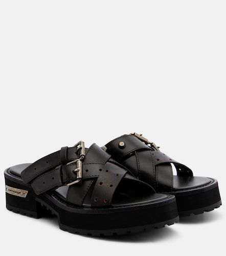 Venom leather platform mules - Balenciaga - Modalova