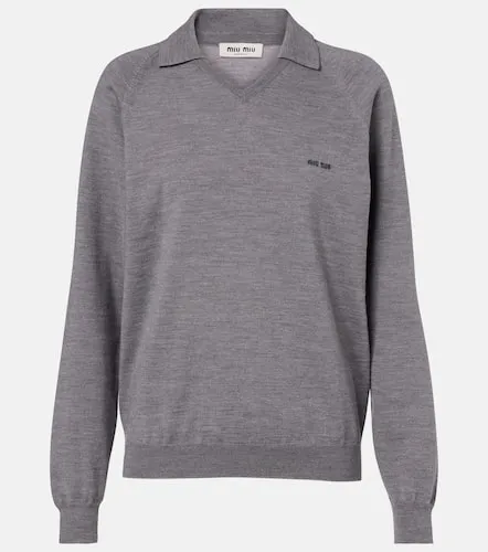 Miu Miu Virgin wool polo sweater - Miu Miu - Modalova