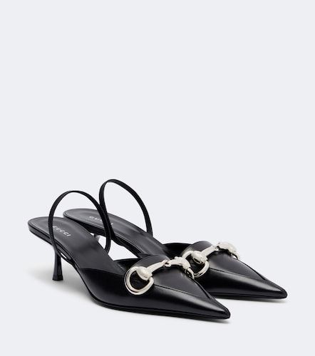 Boulevard leather slingback pumps - Gucci - Modalova