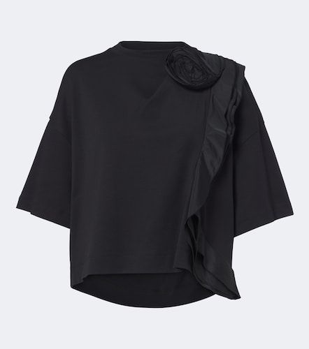 Camiseta de jersey de algodón con volantes - Max Mara - Modalova