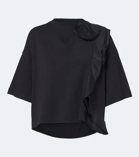 Ruffled cotton jersey T-shirt - Max Mara - Modalova