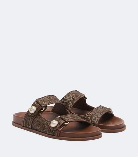 Fayence raffia-effect sandals - Jimmy Choo - Modalova
