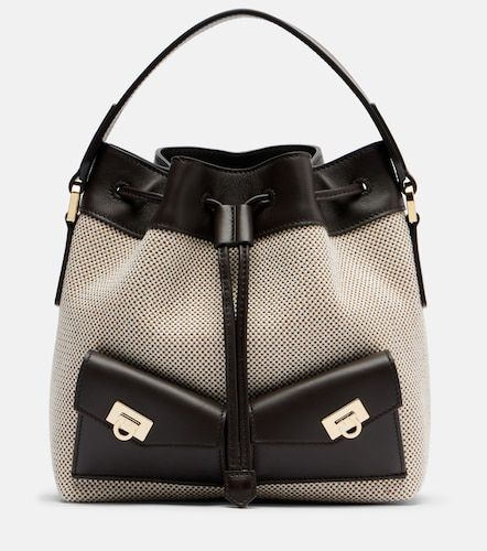 Borsa a secchiello Harley Mini in tela - Ferragamo - Modalova