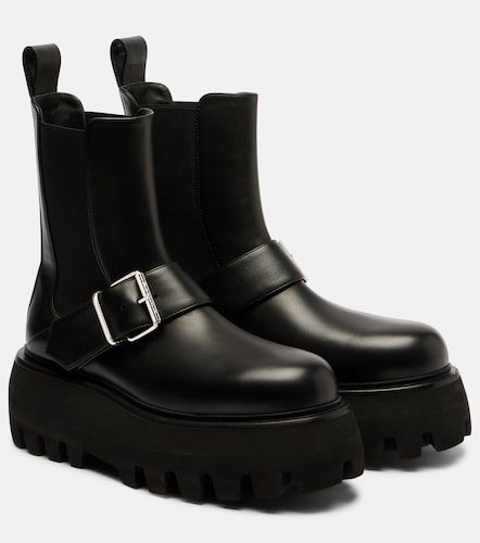 Botines con plataforma Sofa Buckle de piel - McQueen - Modalova