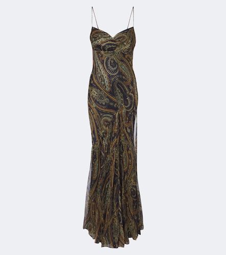 Abito lungo in chiffon misto seta - Etro - Modalova