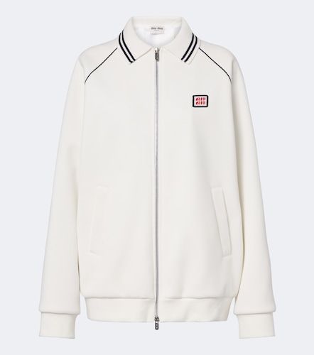 Chaqueta de piqué de algodón - Miu Miu - Modalova