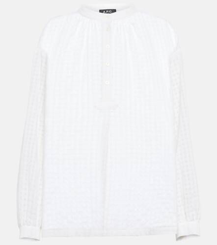 A.P.C. Flora checked cotton blouse - A.P.C. - Modalova