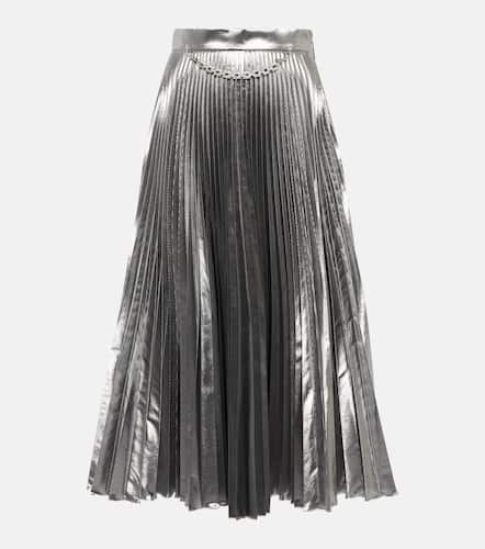 Pleated lamÃ© midi skirt - Christopher Kane - Modalova