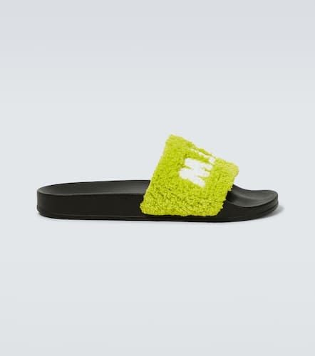 Marni Logo terry slides - Marni - Modalova