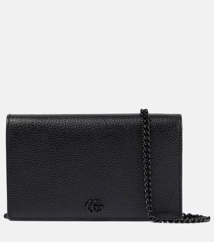 GG Marmont leather wallet on chain - Gucci - Modalova