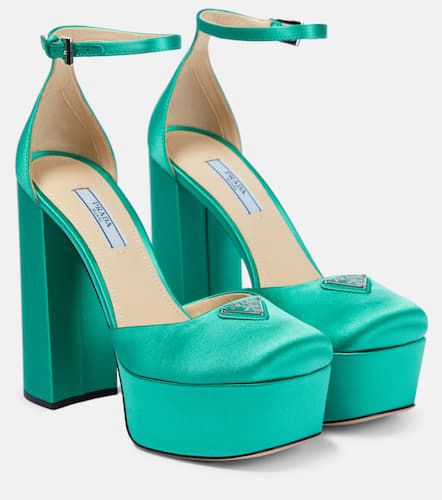 Prada Plateau-Pumps aus Satin - Prada - Modalova