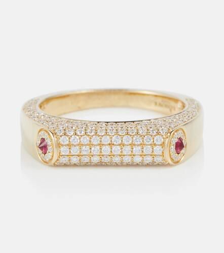 Grace 14kt ring with diamonds and rubies - Rainbow K - Modalova