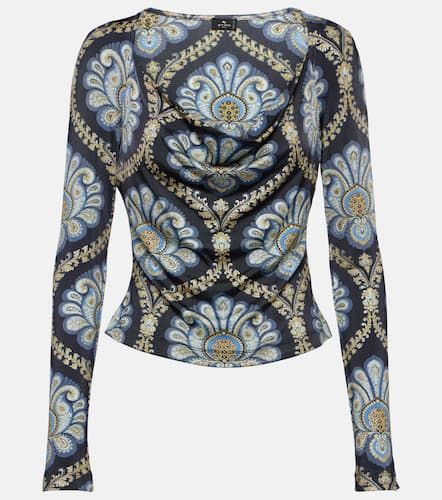 Top de jersey con cuello redondo - Etro - Modalova