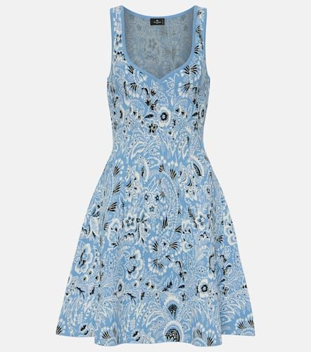 Paisley knitted jacquard minidress - Etro - Modalova