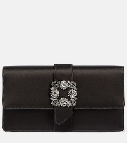 Clutch Capri de satén adornado - Manolo Blahnik - Modalova