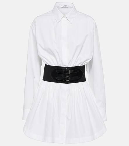 AlaÃ¯a Belted cotton poplin shirt - Alaia - Modalova