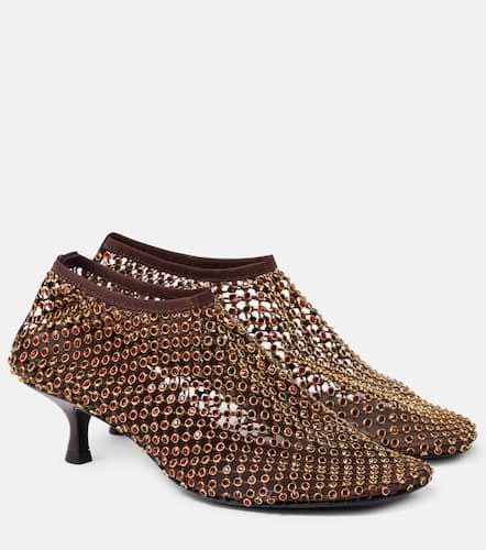 Minette crystal-embellished fishnet pumps - Christopher Esber - Modalova