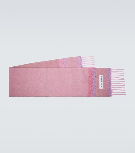 Acne Studios Logo wool-blend scarf - Acne Studios - Modalova