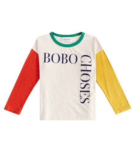 Logo colorblocked cotton top - Bobo Choses - Modalova