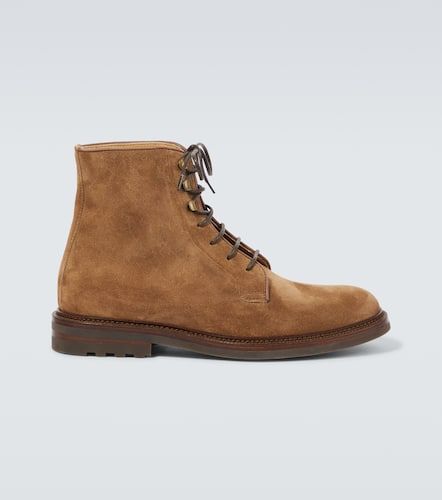 Botas con cordones de ante - Brunello Cucinelli - Modalova