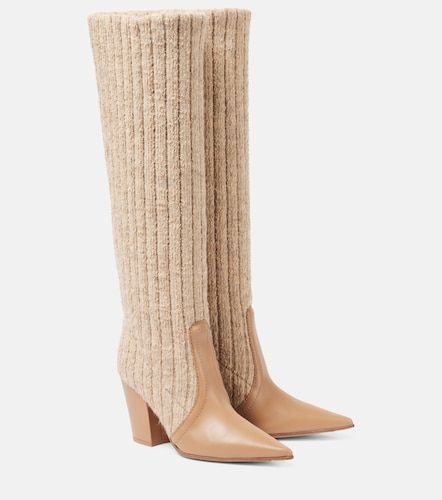Botas hasta la rodilla con piel - Gianvito Rossi - Modalova