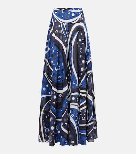 Printed cotton muslin maxi skirt - Pucci - Modalova