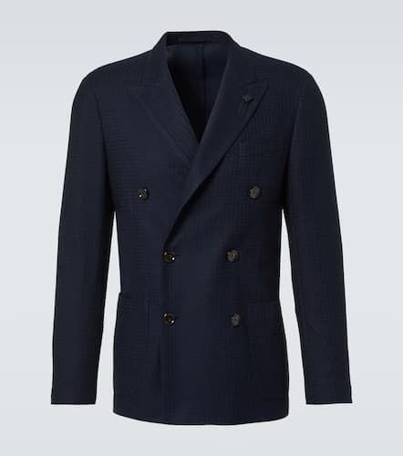 Double-breasted cotton blazer - Lardini - Modalova