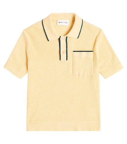 Urbino ribbed-knit cotton-blend polo shirt - Morley - Modalova