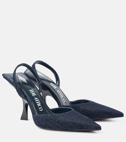 Ester 95 denim slingback pumps - The Attico - Modalova