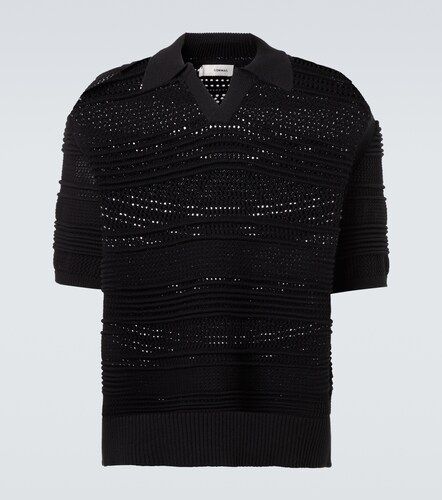 Polo in crochet di misto cotone - Commas - Modalova