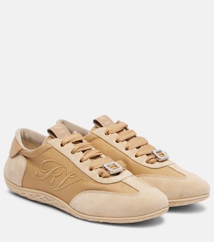 Viv Low leather-trimmed satin sneakers - Roger Vivier - Modalova