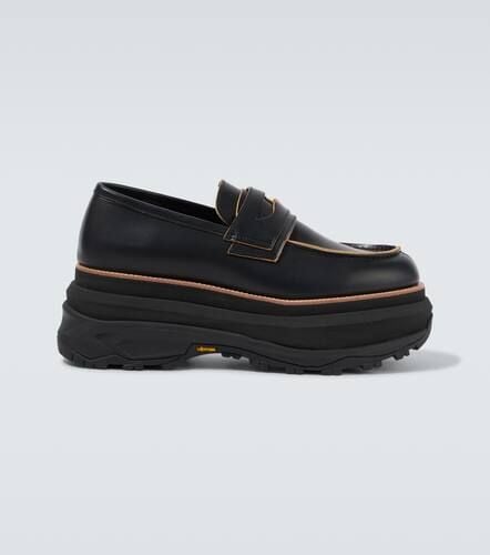 Sacai Leather platform loafers - Sacai - Modalova