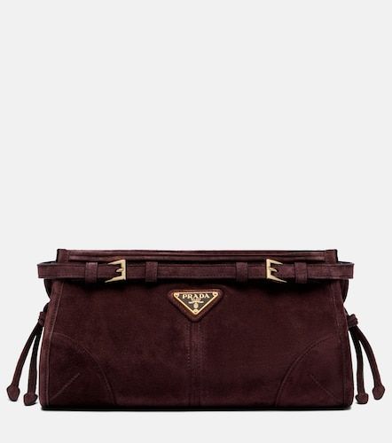Borsa a spalla Bonnie Small in suede - Prada - Modalova