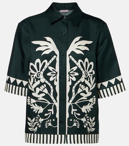 Camisa Émeraude de sarga de seda estampada - Eres - Modalova