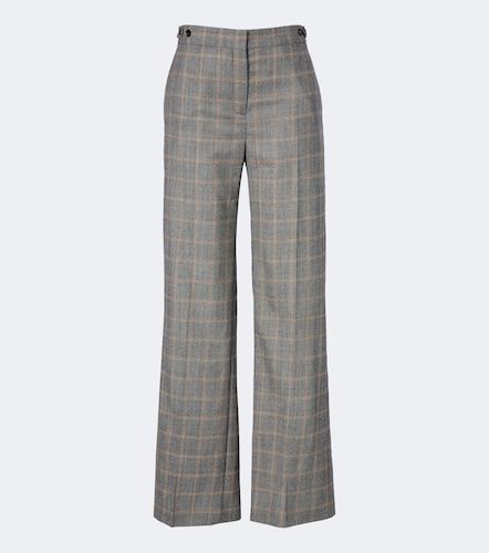 Checked wool wide-leg pants - Stella McCartney - Modalova
