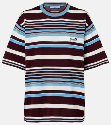 Prada Striped cotton T-shirt - Prada - Modalova