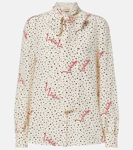 Camicia Plus De Pois in crêpe de chine - Valentino - Modalova