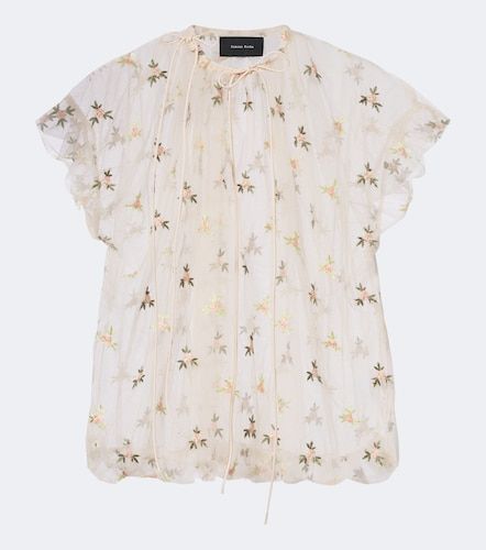 Top in tulle con ricamo - Simone Rocha - Modalova
