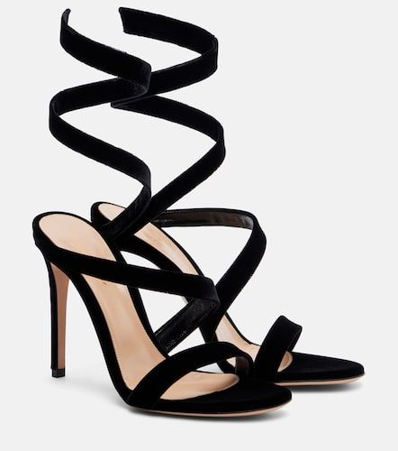 Opera 105 velvet sandals - Gianvito Rossi - Modalova