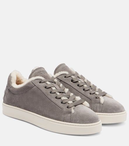 Sneakers Classic aus Veloursleder mit Shearling - Tod's - Modalova