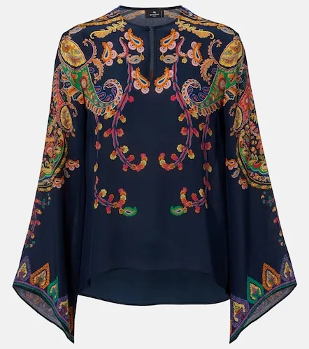 Etro Bedruckte Bluse aus Seide - Etro - Modalova