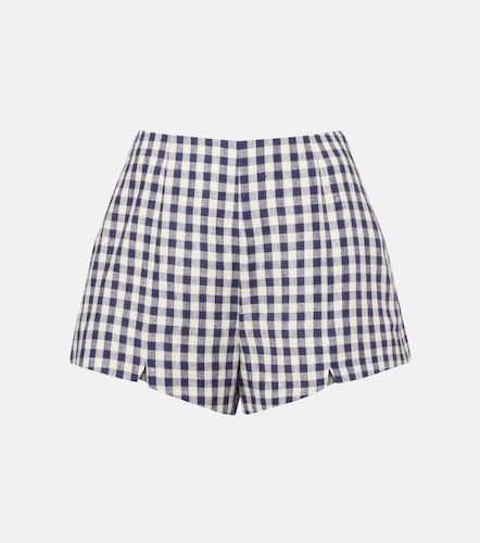 Shorts Sadie de lino a cuadros vichy - Posse - Modalova