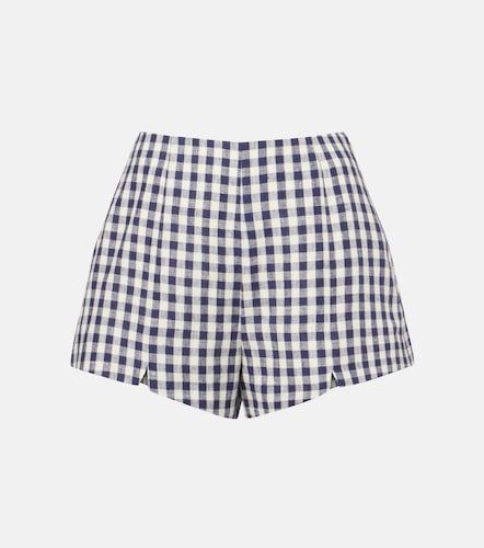 Shorts Sadie de lino a cuadros vichy - Posse - Modalova