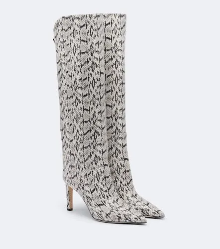 Alizze snake-effect leather knee-high boots - Jimmy Choo - Modalova