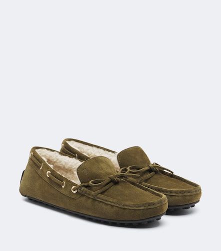 Mocassini Gommino® in suede con shearling - Tod's - Modalova