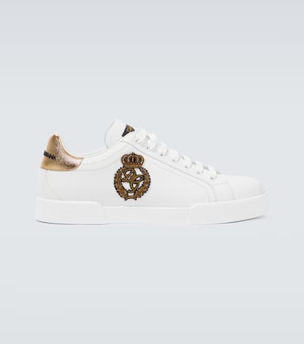 Portofino low-top leather sneakers - Dolce&Gabbana - Modalova