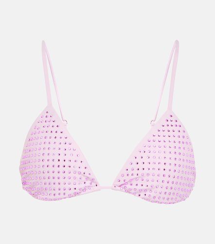 Embellished triangle bikini top - Self-Portrait - Modalova