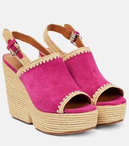 Clergerie Damya suede wedge sandals - Clergerie - Modalova