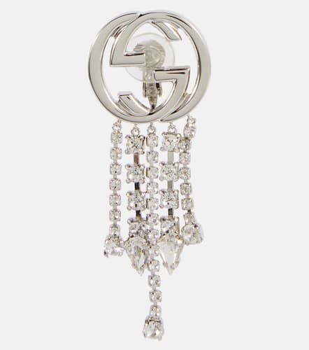 Einzelner Clip-Ohrring Interlocking G mit Kristallen - Gucci - Modalova